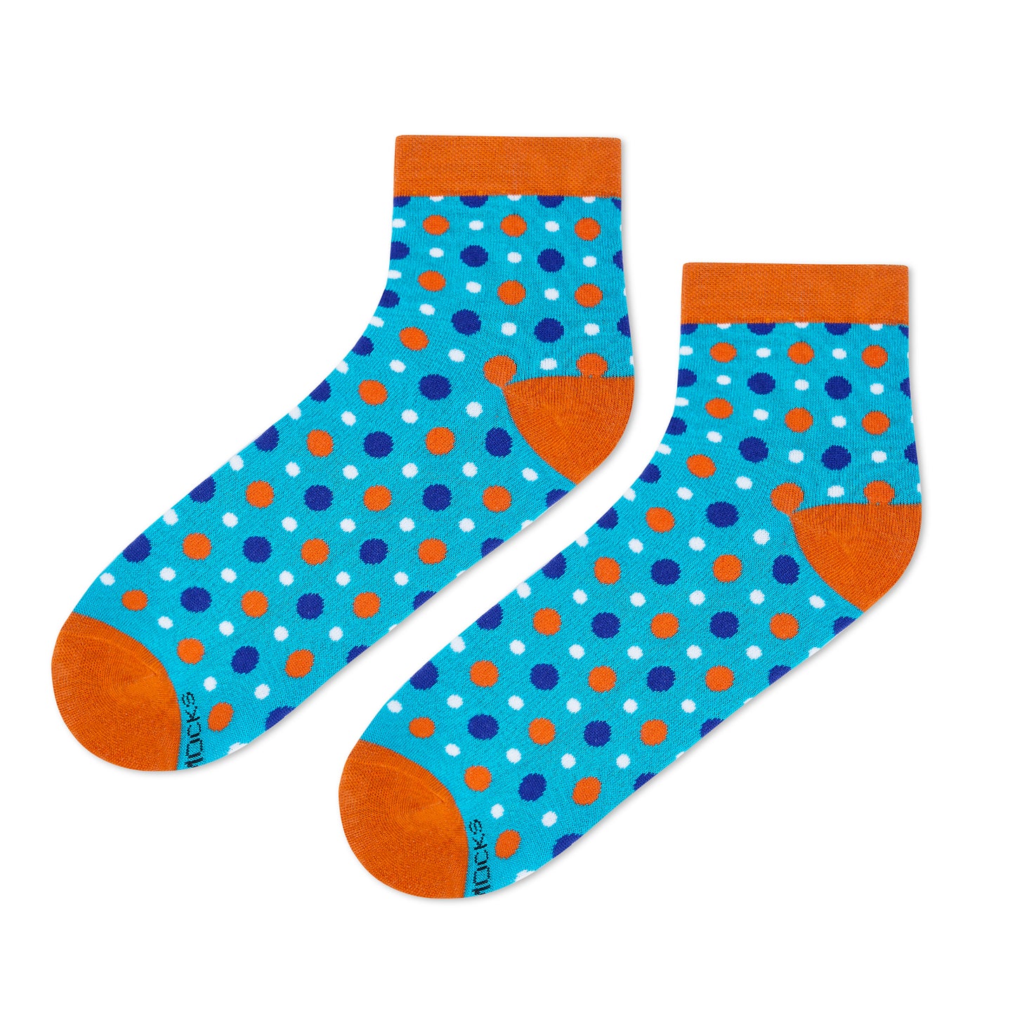 Fizzy Aqua Cotton Ankle Socks 