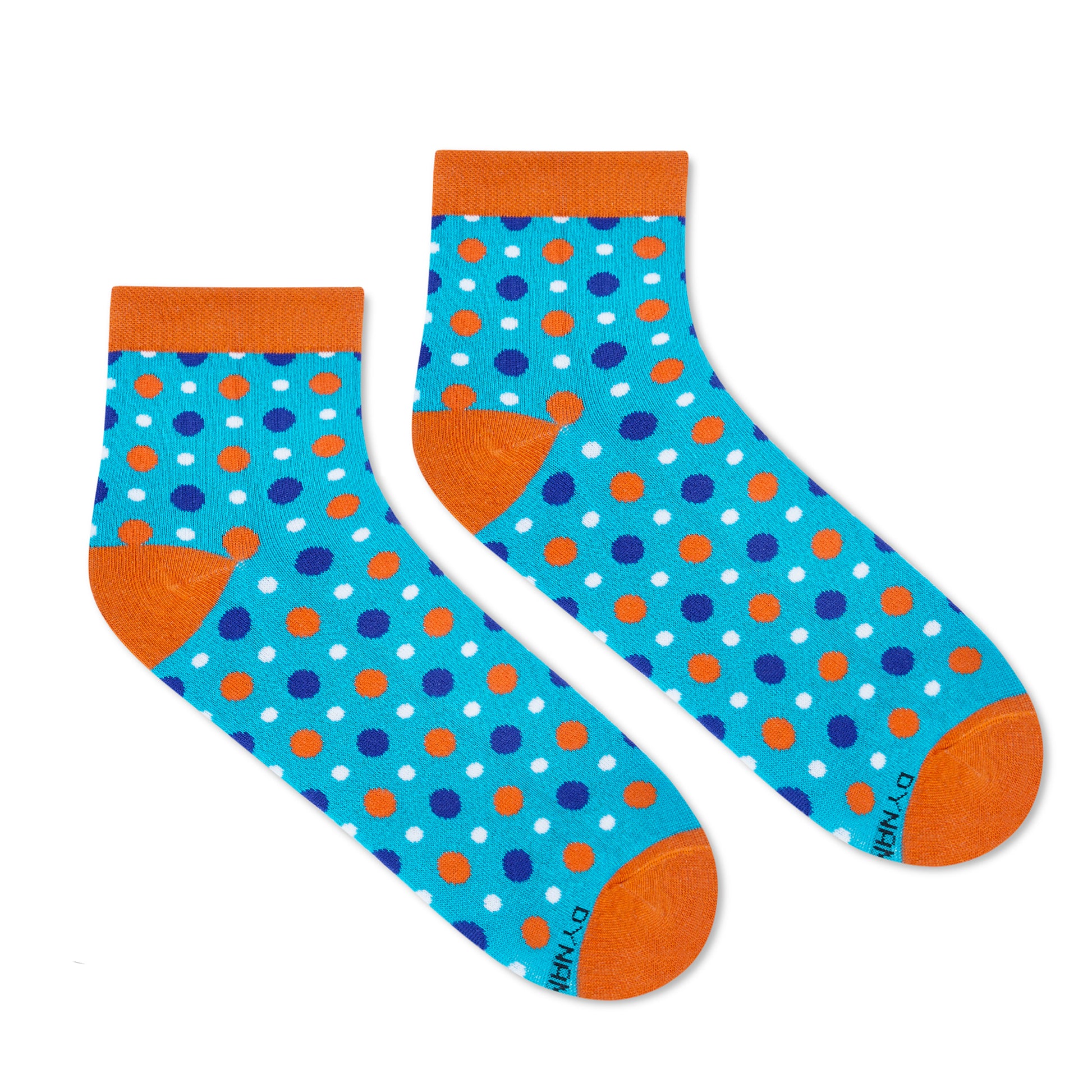 Fizzy Aqua Cotton Ankle Socks 