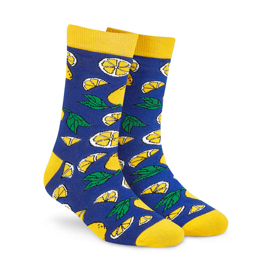 LEMONS CREW LENGTH SOCKS - Cotton Crew Socks