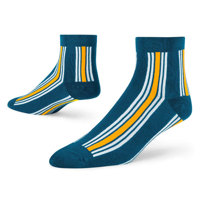 Stylish Cotton Ankle Socks Combo: Elegant, Sublime, X-3, & Stripes Designs