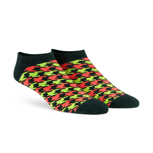 Houndstooth Unisex Low Ankle Length Socks