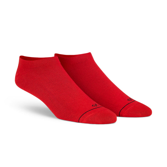 Red Unisex Low Ankle Length Socks