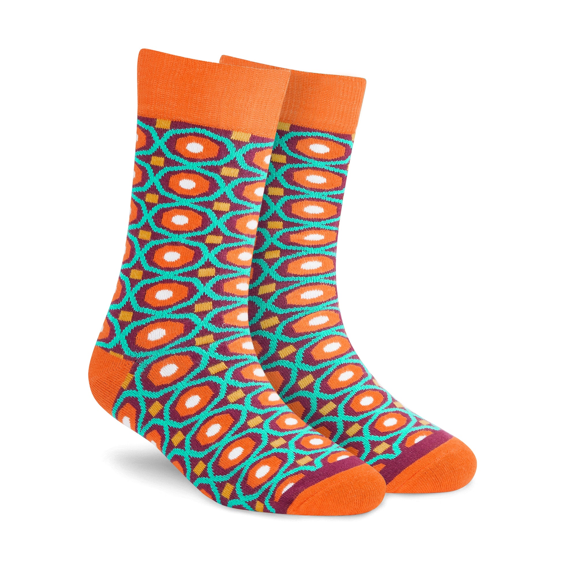 Add a Vintage Vibe with RETRO Cotton Crew Length Socks