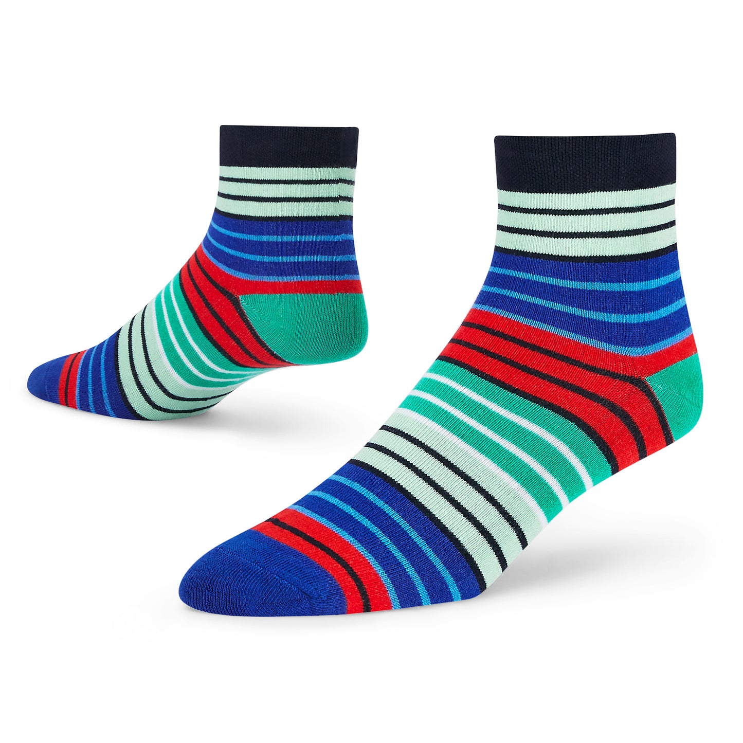 Cotton Ankle Socks - Stripes 12.0