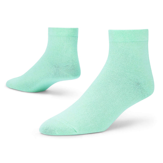 Solid Mint Cotton Ankle Socks