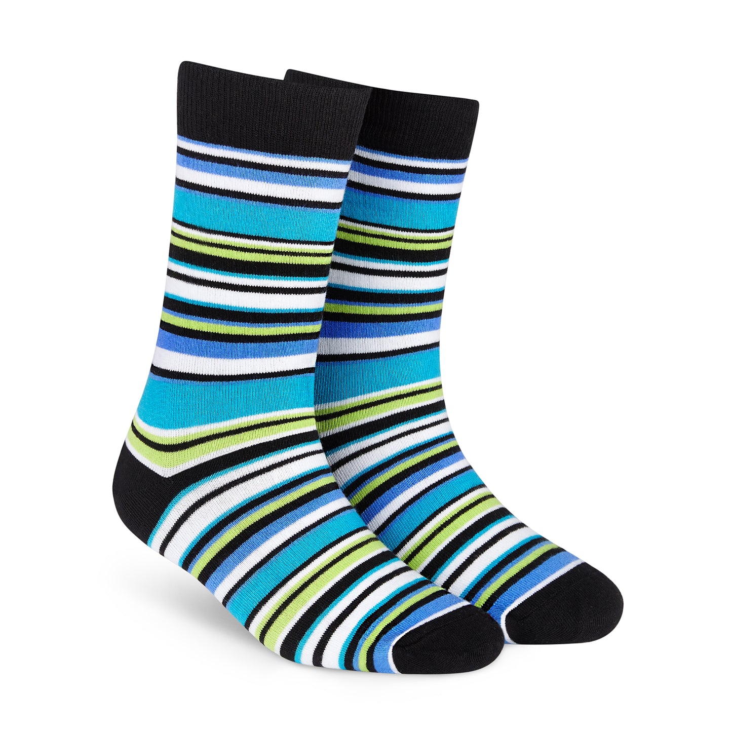 Stripes Cotton Socks Pack of 3 : Crew Length Socks Set