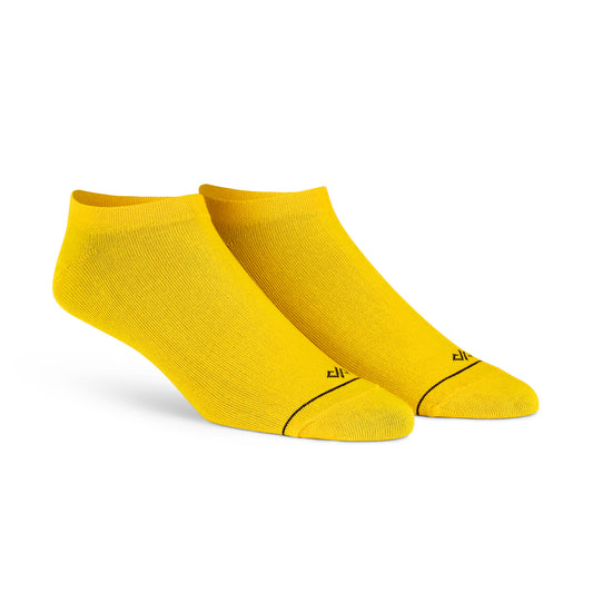 Yellow Unisex Low Ankle Length Socks