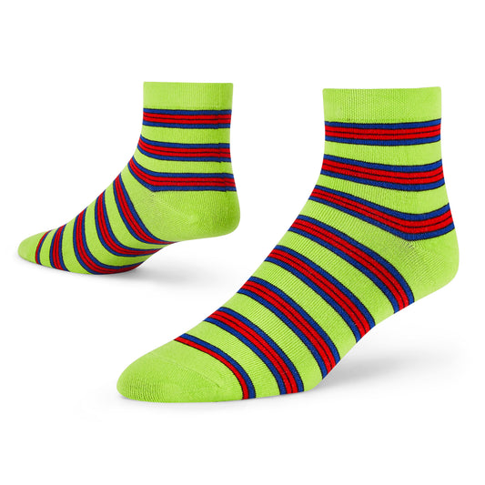 Cotton Ankle Socks - Stripes 11.0