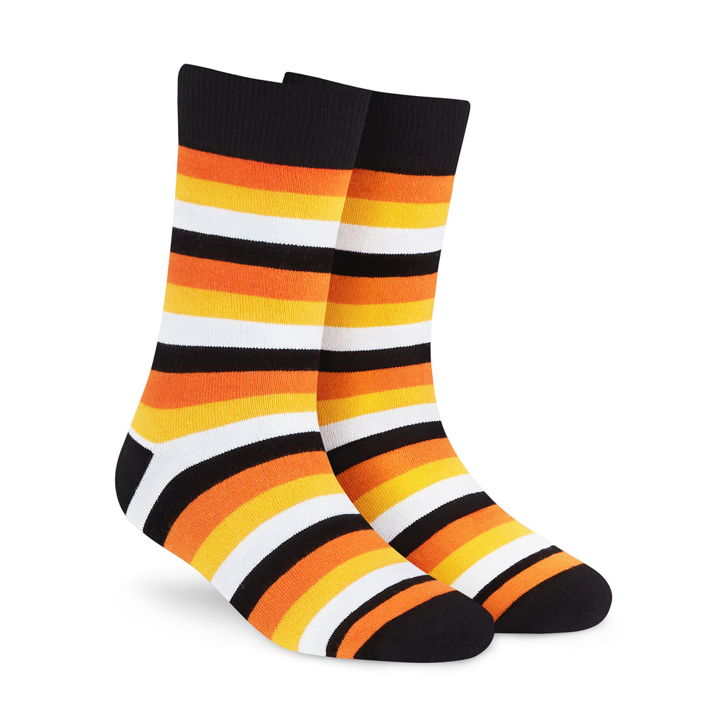 Cotton Crew Socks: STRIPES 4.0 Crew Length Socks – Dynamocks