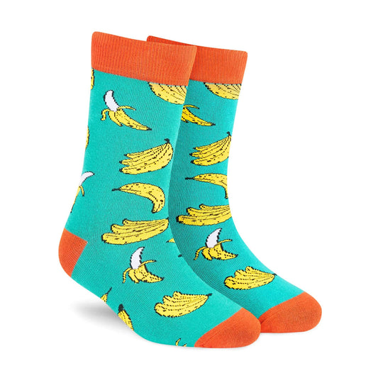 Banana Crew Socks | Fruity Fun & Cotton Comfort