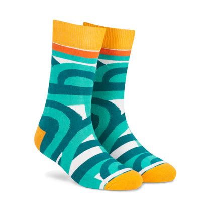 MAZE CREW LENGTH SOCKS - Cotton Crew Socks