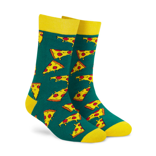 PIZZA CREW LENGTH SOCKS - Cotton Crew Socks