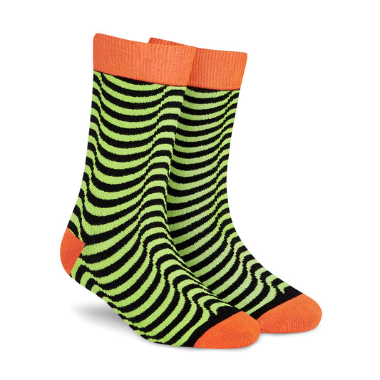 Cotton Crew Socks: Illusion Crew Length Socks