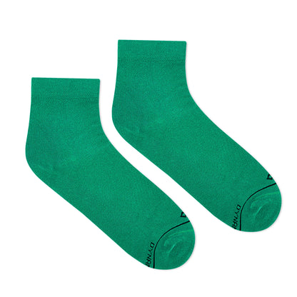 SOLID GREEN ANKLE LENGTH SOCKS - Cotton Ankle Socks