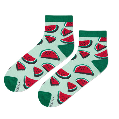 Watermelon Cotton Ankle Socks: Melon Ankle Length Socks