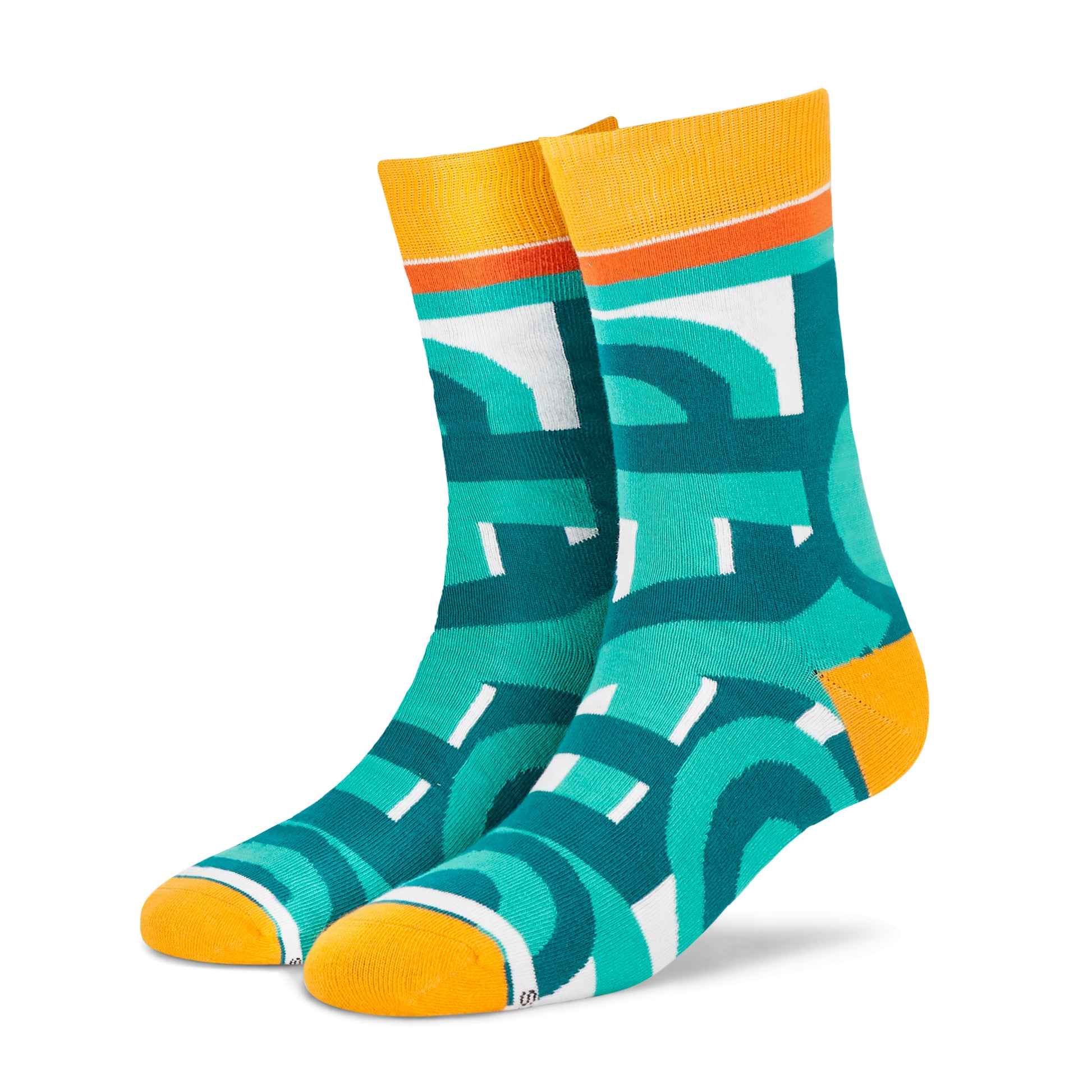 MAZE CREW LENGTH SOCKS - Cotton Crew Socks