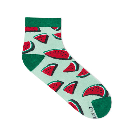 Watermelon Cotton Ankle Socks: Melon Ankle Length Socks