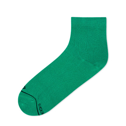 SOLID GREEN ANKLE LENGTH SOCKS - Cotton Ankle Socks