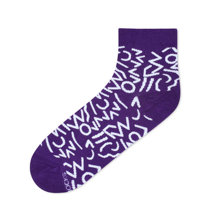 DOODLE ANKLE LENGTH SOCKS - Cotton Ankle Socks