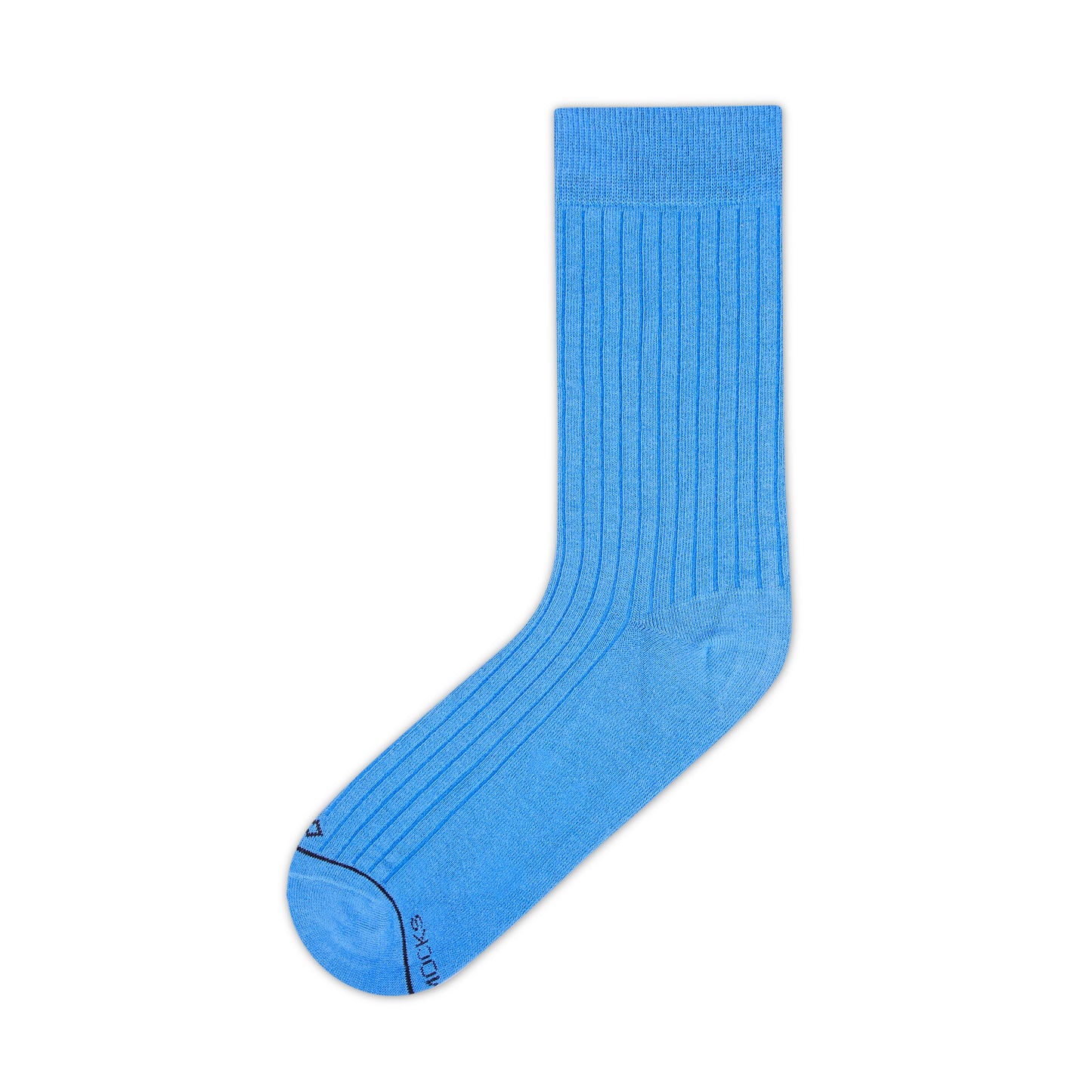 Cotton Crew Length Socks: SOLID LIGHT BLUE UNIQUE Color Premium Cotton Socks For Men & Women