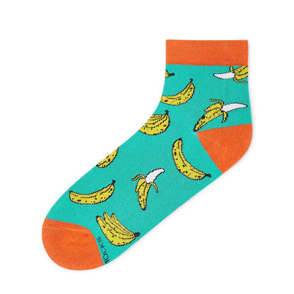 Cotton Ankle Socks: Banana Ankle Length Socks