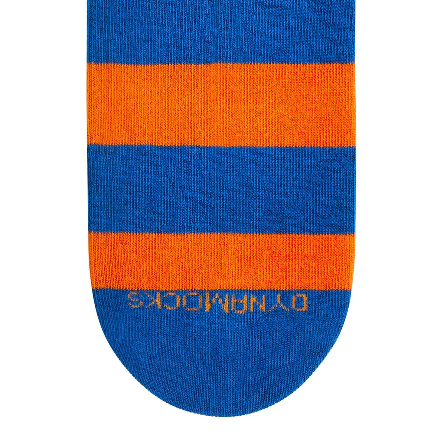 Cotton Ankle Socks: Bold Stripes 4.0 Ankle Length Socks (Orange/Blue)