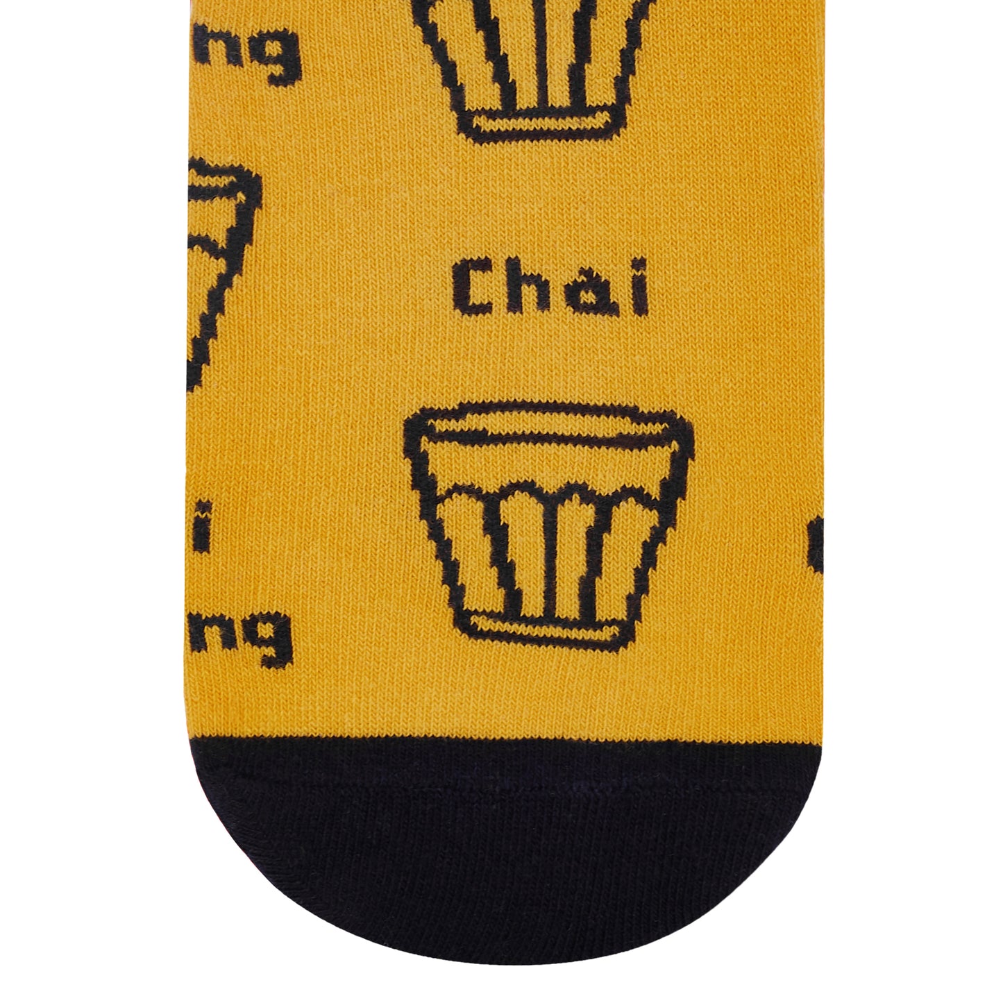 Cutting Chai Cotton Ankle Socks | Single Pair, Playful Indian Style