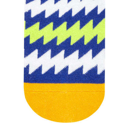 Electro Crew Length Socks : Premium Cotton Colorful Crew Socks