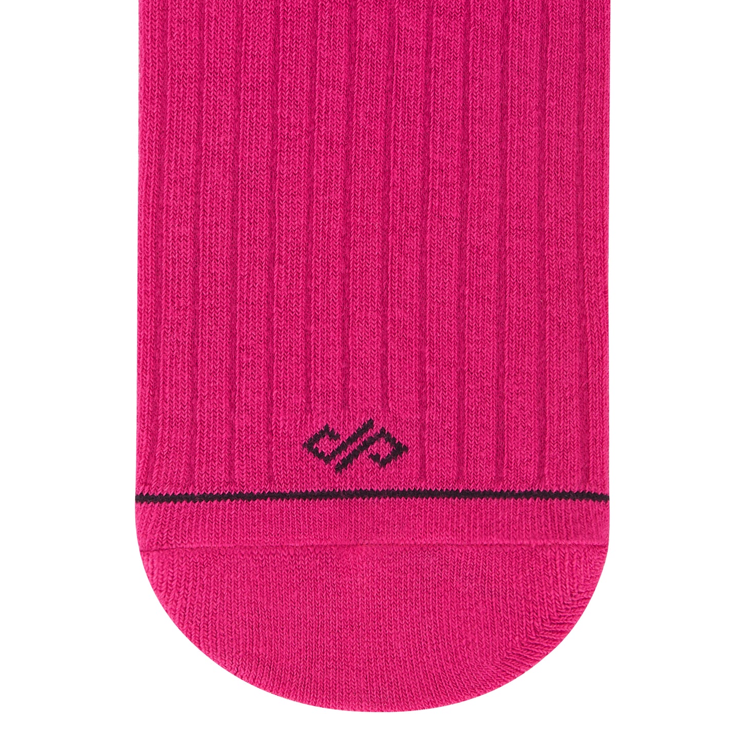 Cotton Crew Length Socks: SOLID Pink Premium Cotton Socks For Men & Women