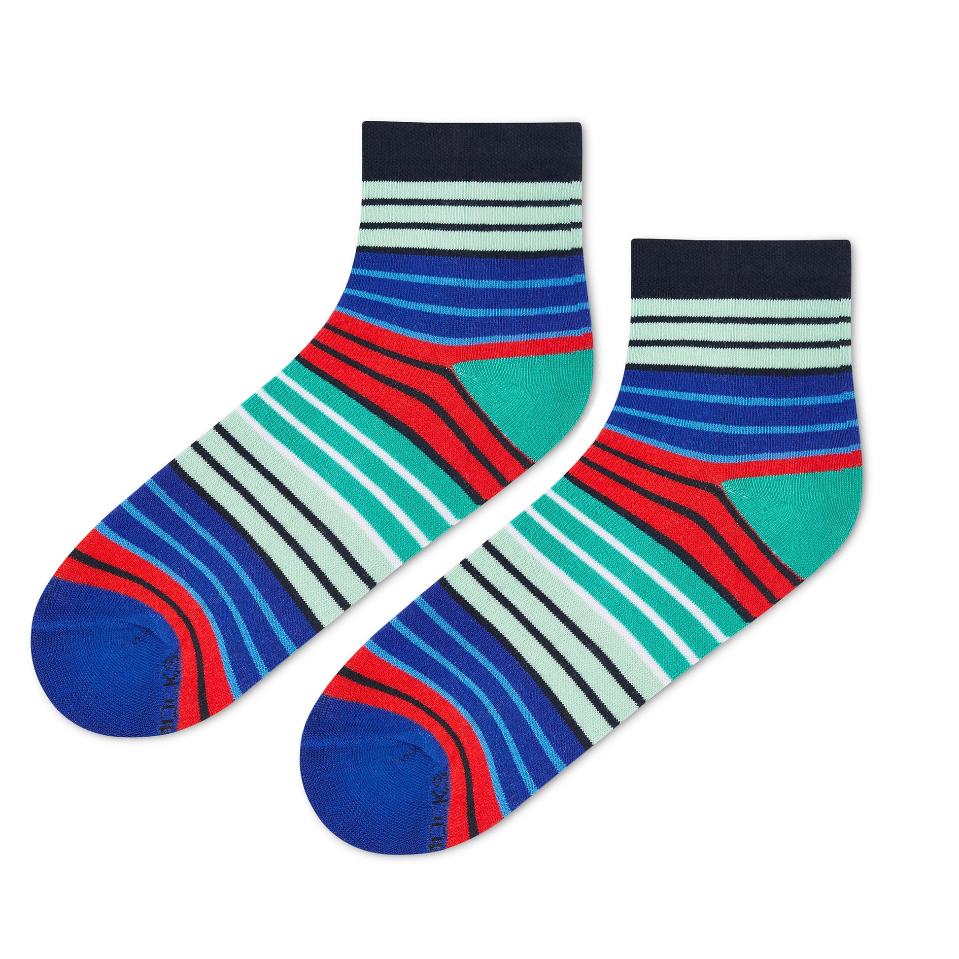 Cotton Ankle Socks - Stripes 12.0