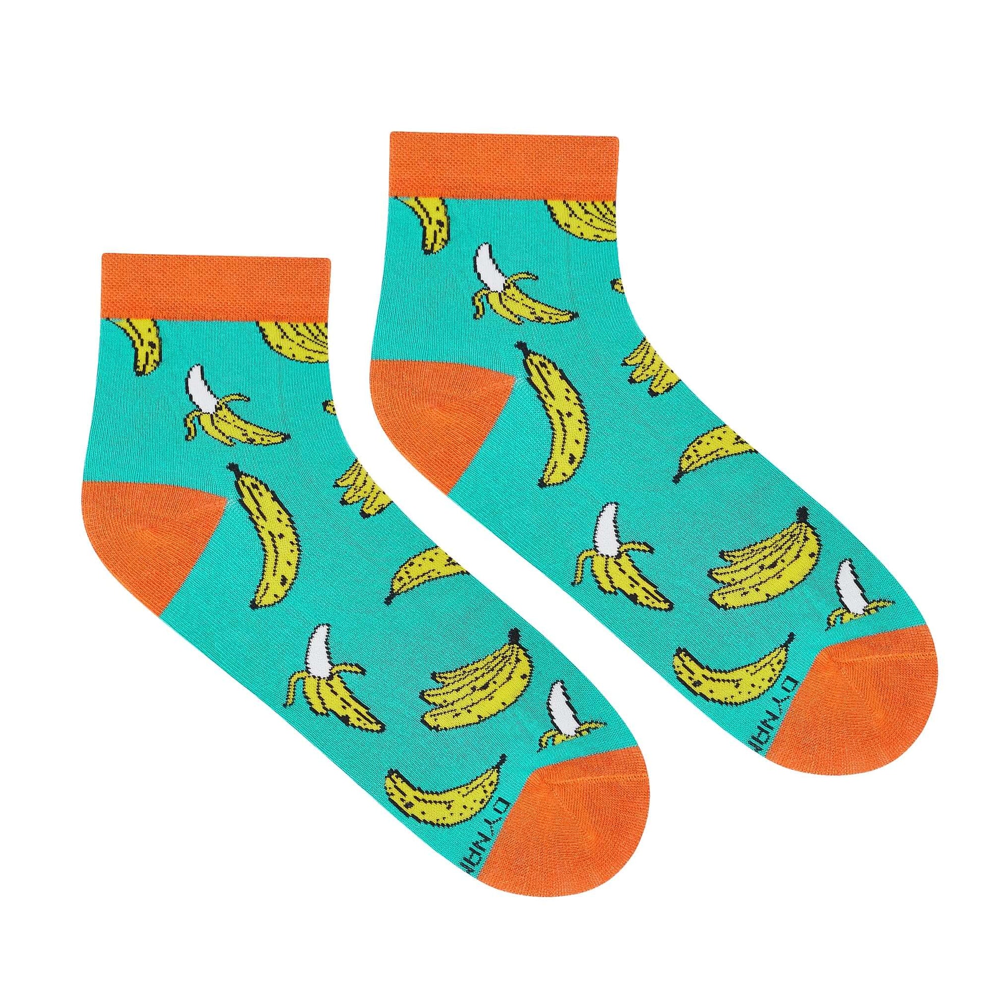 Cotton Ankle Socks: Banana Ankle Length Socks