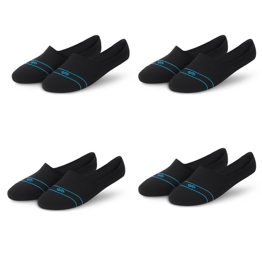 Solid Invisibles Pack of 4 Black