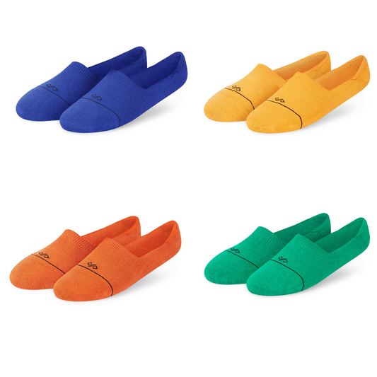 Solid Invisibles Pack of 4 Blue+Yellow+Orange+ Green