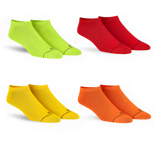 Unisex Low Ankle Length Socks Combo Pack of 4