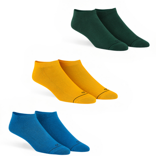 Unisex Low Ankle Length Socks Combo Pack of 3