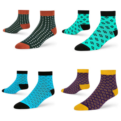 Everyday Cotton Ankle Socks Combo:  Plush, Classic, Tides, & Arrows