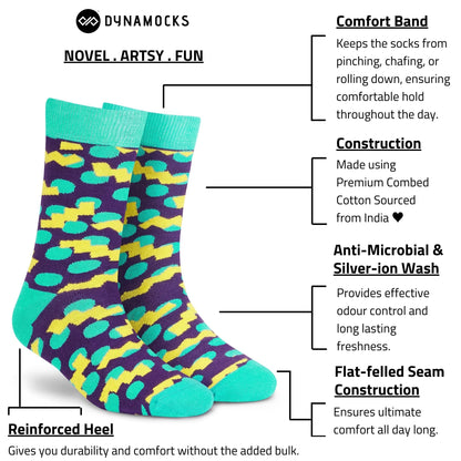 Cotton Crew Socks: Confetti Crew Length Socks