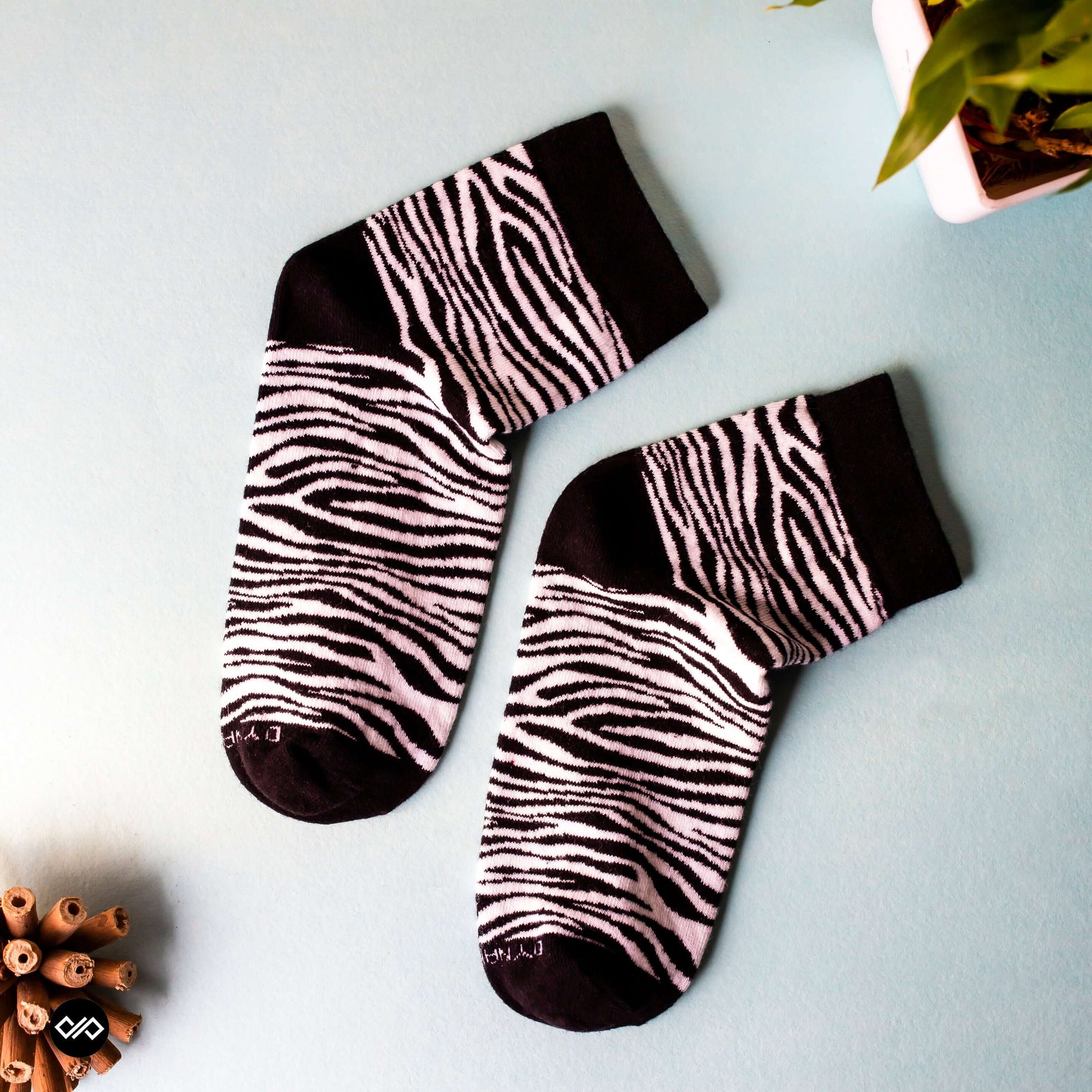 Cotton Ankle Socks Combo – Playful Patterns: Grill, Polka, Confetti & Zebra