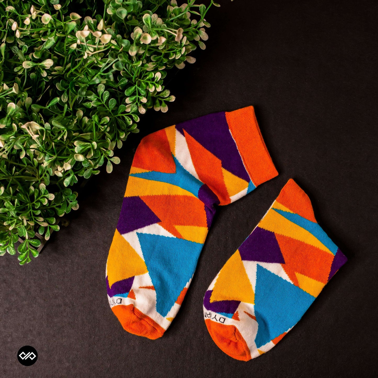 Cotton Ankle Socks Combo – Pizzazz, Prism & Cube Designs