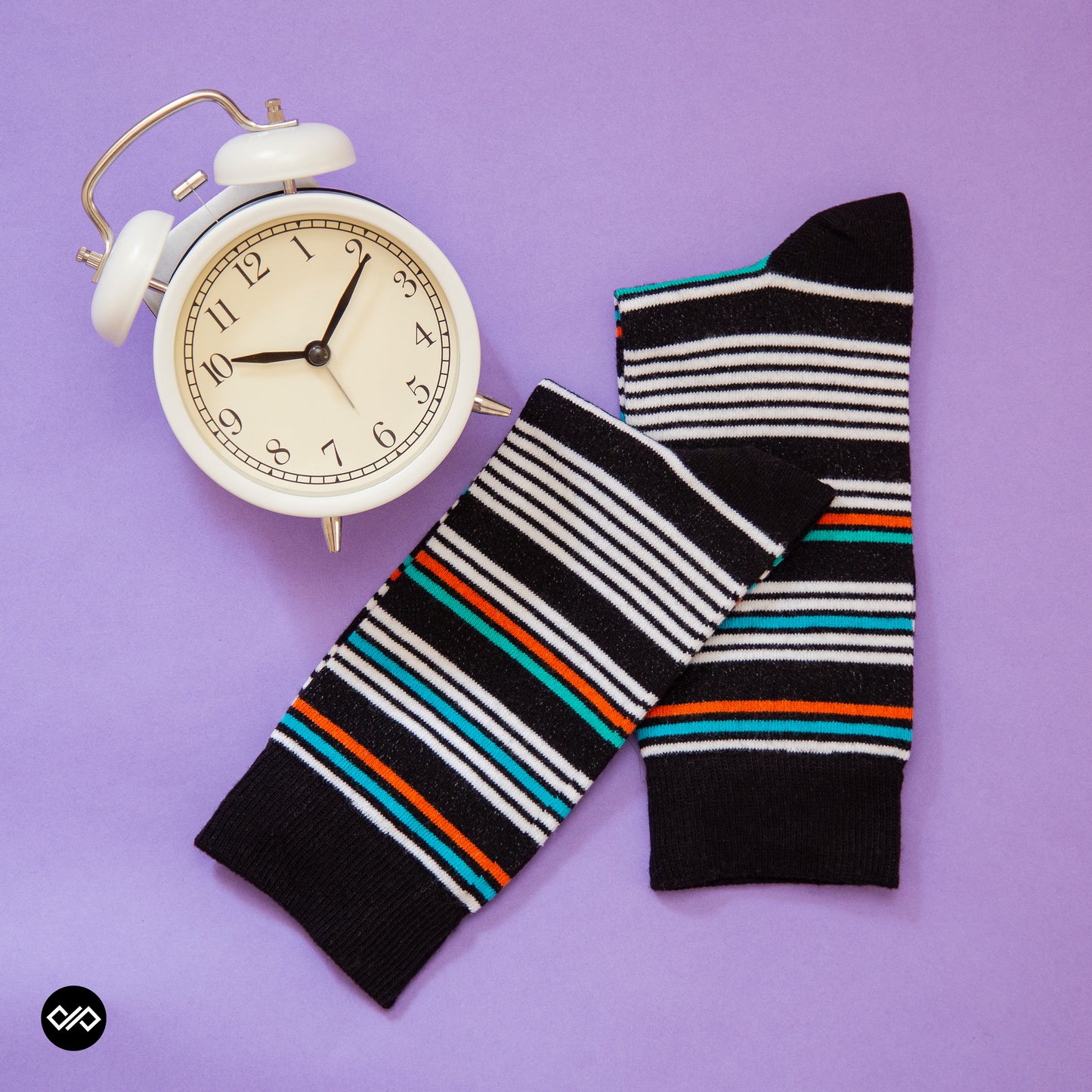 Stripes 6.0 Crew Length Socks - Bold Cotton Comfort