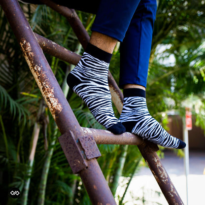 Cotton Ankle Socks Combo – Playful Patterns: Grill, Polka, Confetti & Zebra