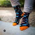 Cotton Crew Socks: NEON Crew Length Socks