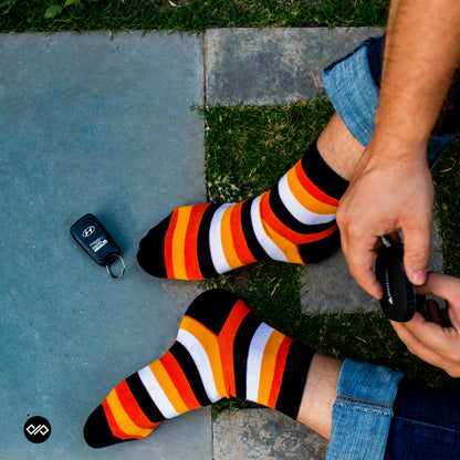 Stripes 4.0 Ankle Length Socks: Bold Stripes for Every Step