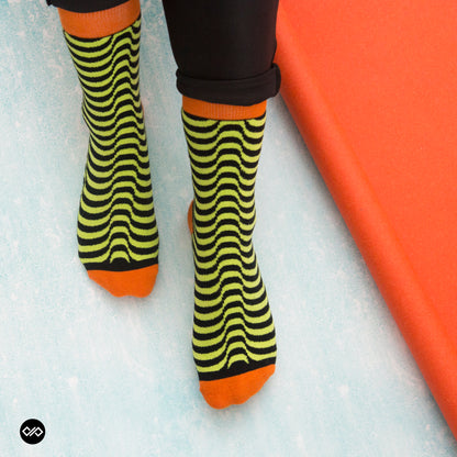 Illusion Crew Length Socks : Designer Cotton Dress Socks, Shop Online For Men & Women