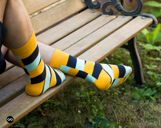 Cotton Crew Socks: HUNK Crew Length Socks