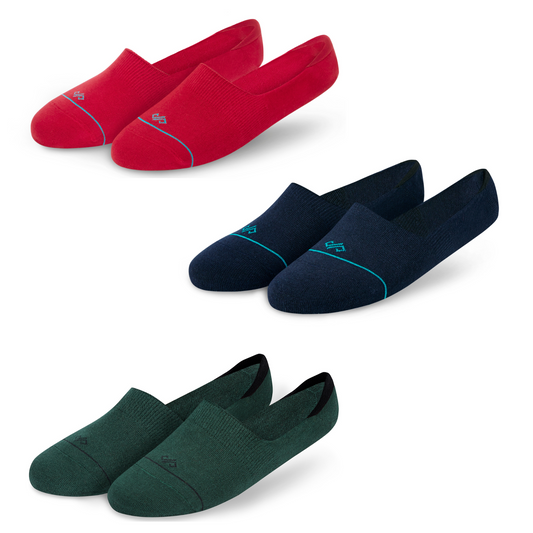 Solid Invisibles Pack of 3 Red+Navy+Olive