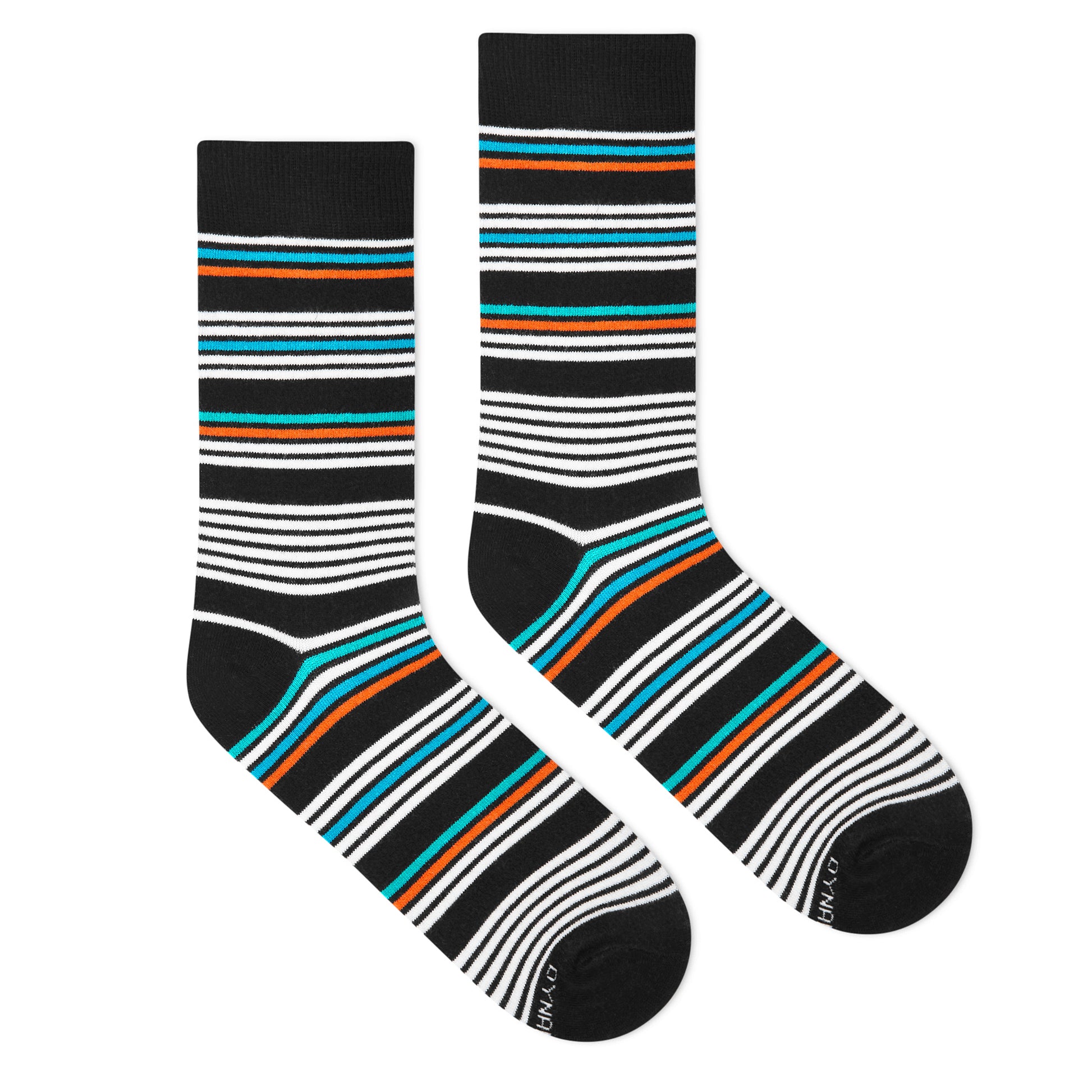 Stripes 6.0 Crew Length Socks - Bold Cotton Comfort