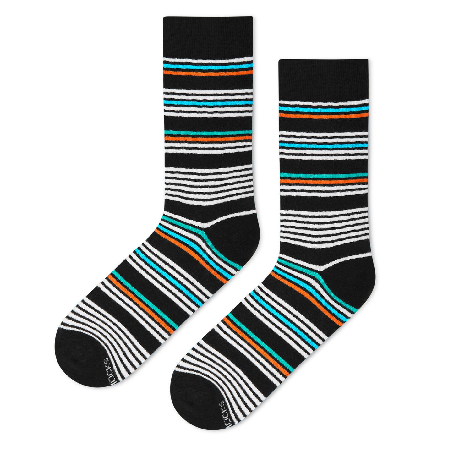 Stripes 6.0 Crew Length Socks - Bold Cotton Comfort