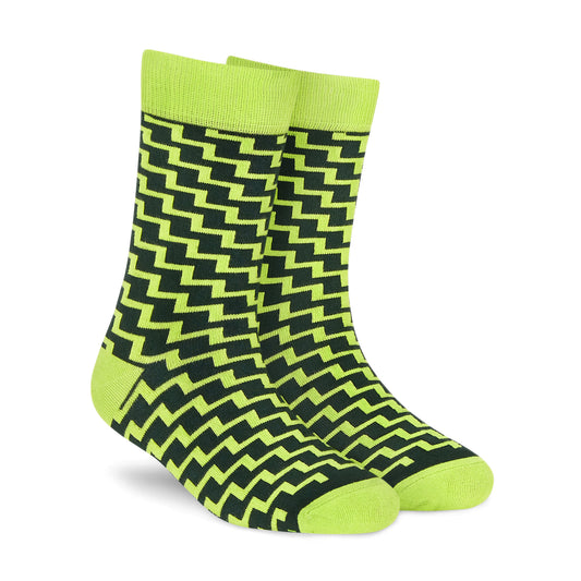 Cotton Crew Socks: Swank Neon Color Designer Crew Length Socks