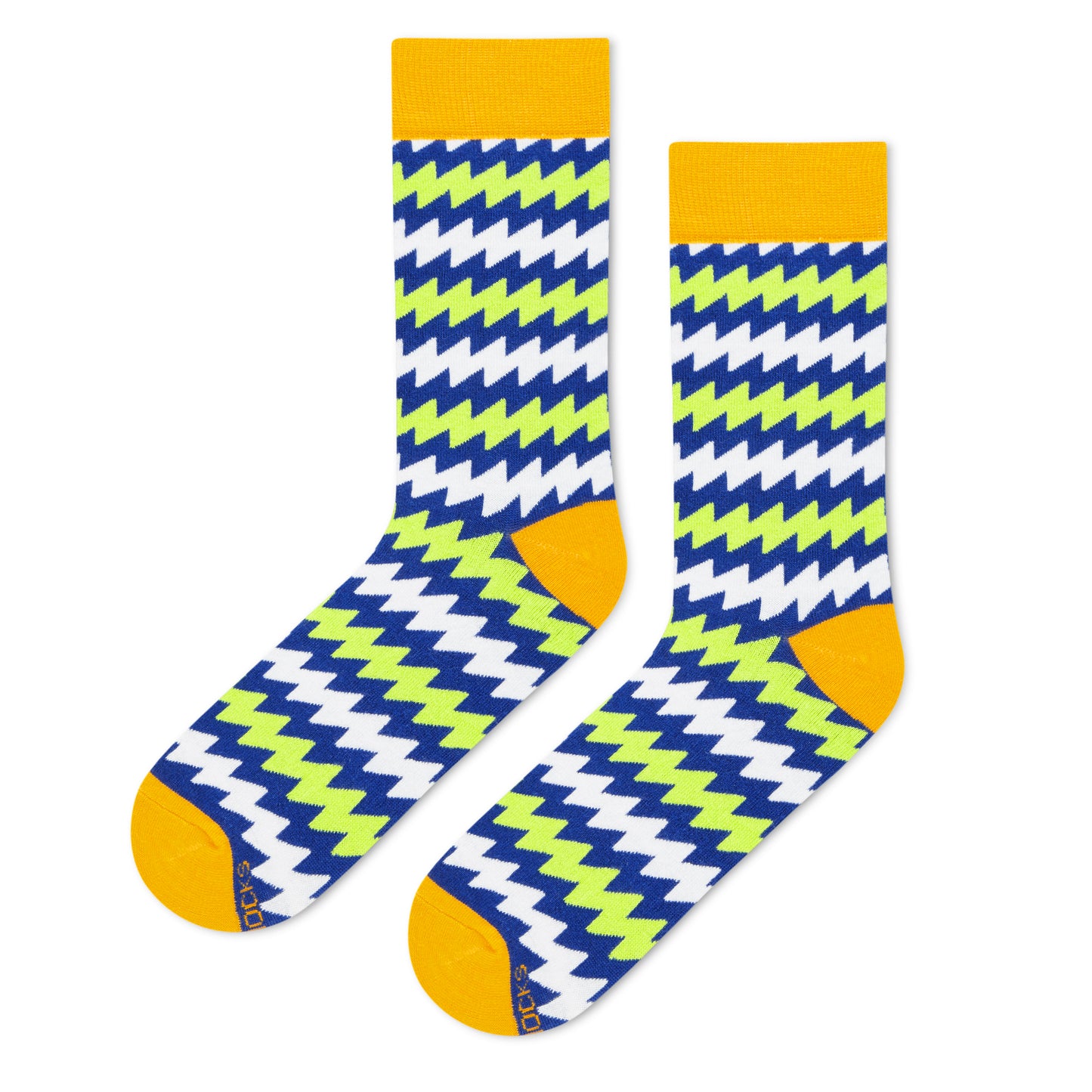 Electro Crew Length Socks : Premium Cotton Colorful Crew Socks